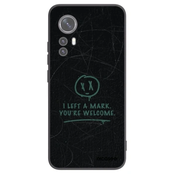 Picasee silikonowe czarne etui na Xiaomi 12X - LEFT A MARK