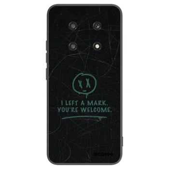 Picasee silikonowe czarne etui na Honor Magic4 Lite 5G - LEFT A MARK