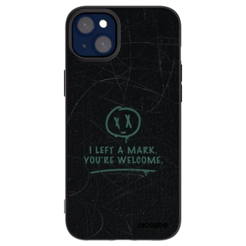 Picasee silikonowe czarne etui na Apple iPhone 14 Plus - LEFT A MARK
