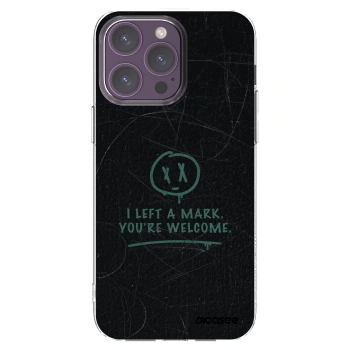 Picasee silikonowe przeźroczyste etui na Apple iPhone 14 Pro Max - LEFT A MARK