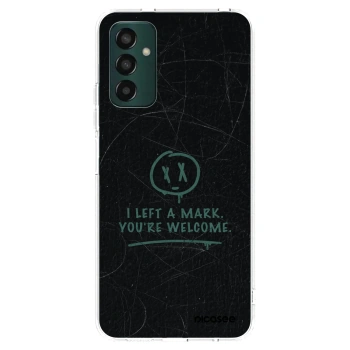 Picasee silikonowe przeźroczyste etui na Samsung Galaxy M13 M135F - LEFT A MARK