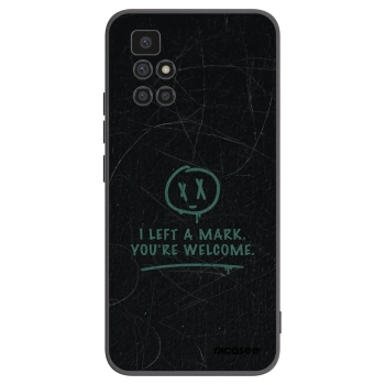 Picasee silikonowe czarne etui na Xiaomi Redmi 10 (2022) - LEFT A MARK