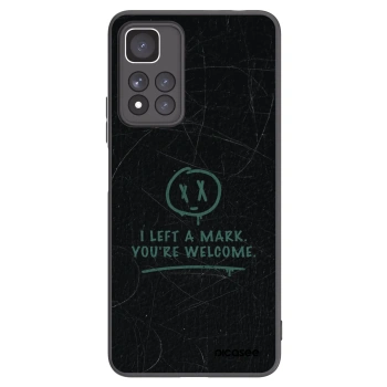 Picasee silikonowe czarne etui na Xiaomi Redmi Note 11 Pro+ 5G - LEFT A MARK