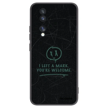 Picasee silikonowe czarne etui na Honor 70 - LEFT A MARK