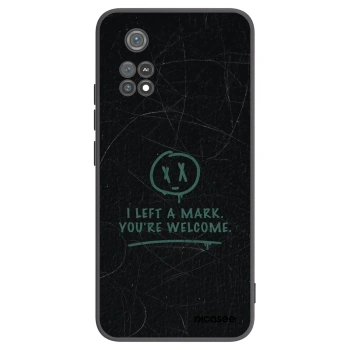 Picasee silikonowe czarne etui na Xiaomi Poco M4 Pro - LEFT A MARK