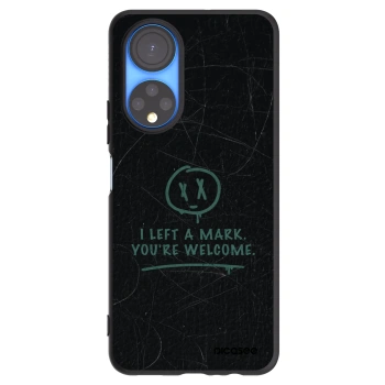 Picasee silikonowe czarne etui na Honor X7 - LEFT A MARK