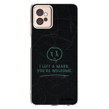 Picasee silikonowe przeźroczyste etui na Motorola Moto G32 - LEFT A MARK