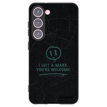 Picasee silikonowe czarne etui na Samsung Galaxy S23 5G - LEFT A MARK