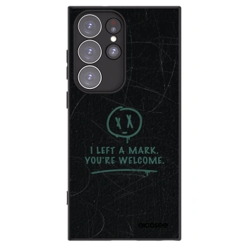 Picasee silikonowe czarne etui na Samsung Galaxy S23 Ultra 5G - LEFT A MARK
