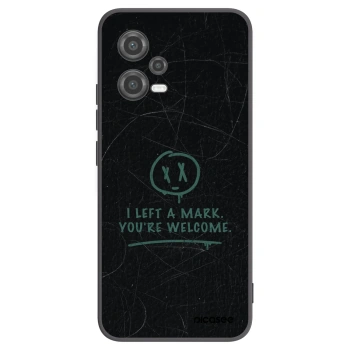 Picasee silikonowe czarne etui na Xiaomi Poco X5 - LEFT A MARK