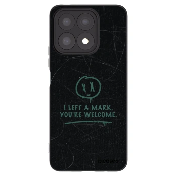 Picasee silikonowe czarne etui na Honor X8a - LEFT A MARK