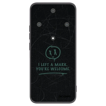Picasee silikonowe czarne etui na Honor Magic5 Lite 5G - LEFT A MARK