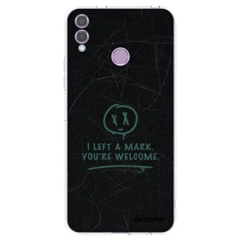 Picasee silikonowe przeźroczyste etui na Honor 8X - LEFT A MARK
