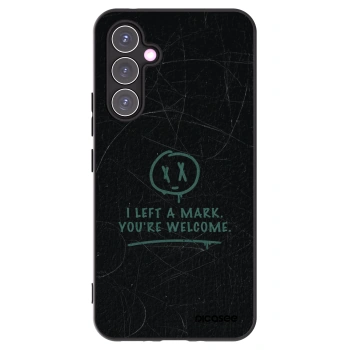 Picasee silikonowe czarne etui na Samsung Galaxy A54 5G A546B - LEFT A MARK