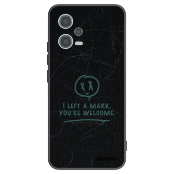 Picasee silikonowe czarne etui na Xiaomi Redmi Note 12 5G - LEFT A MARK