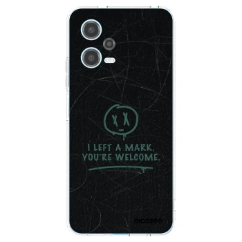 Picasee silikonowe przeźroczyste etui na Xiaomi Redmi Note 12 5G - LEFT A MARK