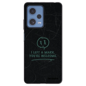 Picasee silikonowe czarne etui na Xiaomi Redmi Note 12 Pro 5G - LEFT A MARK