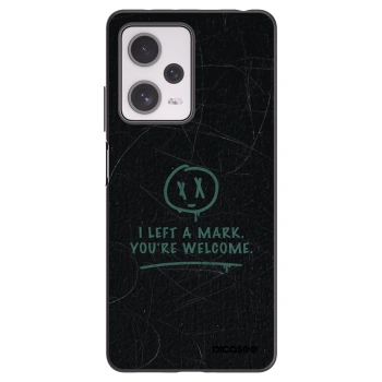 Picasee silikonowe czarne etui na Xiaomi Redmi Note 12 Pro+ 5G - LEFT A MARK
