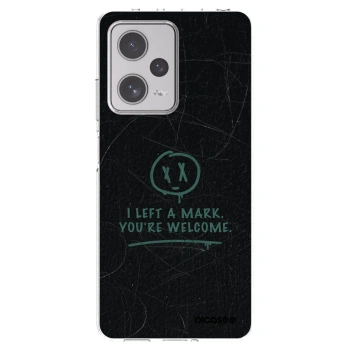 Picasee silikonowe przeźroczyste etui na Xiaomi Redmi Note 12 Pro+ 5G - LEFT A MARK