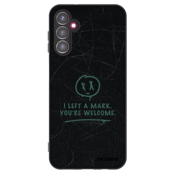 Picasee silikonowe czarne etui na Samsung Galaxy A14 5G A146P - LEFT A MARK