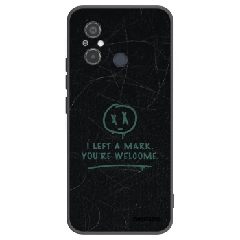 Picasee silikonowe czarne etui na Xiaomi Redmi 12C - LEFT A MARK