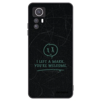 Picasee silikonowe czarne etui na Xiaomi Redmi Note 12S - LEFT A MARK