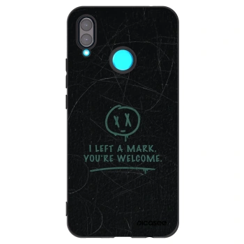 Picasee silikonowe czarne etui na Huawei Nova 3 - LEFT A MARK