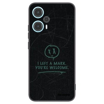 Picasee silikonowe czarne etui na Xiaomi Poco F5 - LEFT A MARK