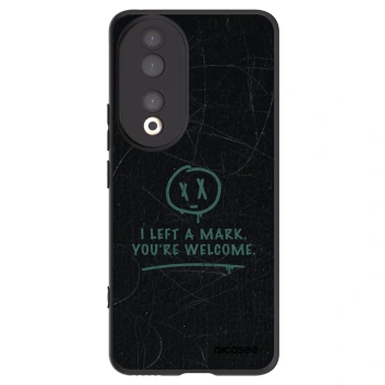 Picasee silikonowe czarne etui na Honor 90 5G - LEFT A MARK