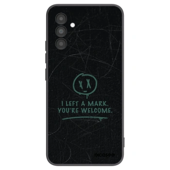 Picasee silikonowe czarne etui na Samsung Galaxy A04s A047F - LEFT A MARK