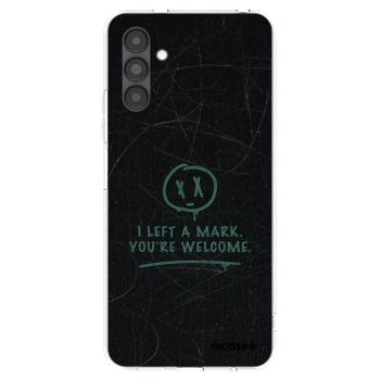 Picasee silikonowe przeźroczyste etui na Samsung Galaxy A04s A047F - LEFT A MARK