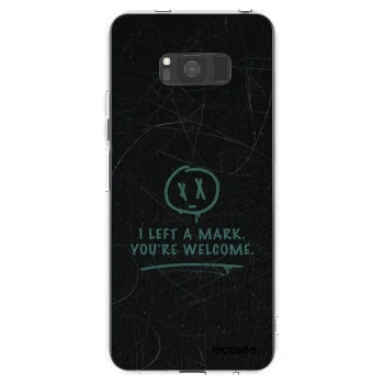 Picasee silikonowe przeźroczyste etui na Samsung Galaxy S8 G950F - LEFT A MARK