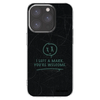 Picasee silikonowe przeźroczyste etui na Apple iPhone 15 Pro - LEFT A MARK