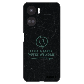 Picasee silikonowe czarne etui na Honor 90 Lite 5G - LEFT A MARK
