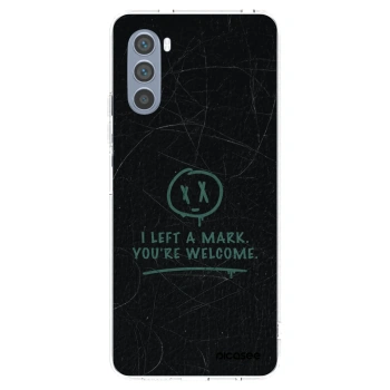 Picasee silikonowe przeźroczyste etui na Motorola Moto G62 - LEFT A MARK