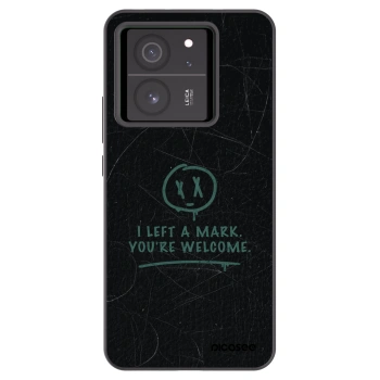 Picasee silikonowe czarne etui na Xiaomi 13T Pro - LEFT A MARK