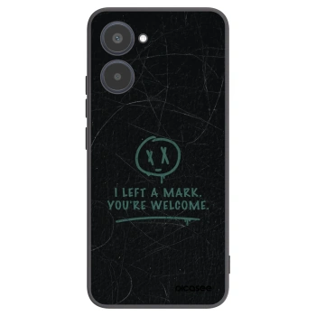 Picasee silikonowe czarne etui na Realme 10 4G - LEFT A MARK
