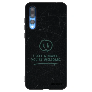 Picasee silikonowe czarne etui na Huawei P20 Pro - LEFT A MARK