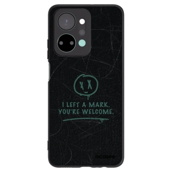Picasee silikonowe czarne etui na Honor X7a - LEFT A MARK