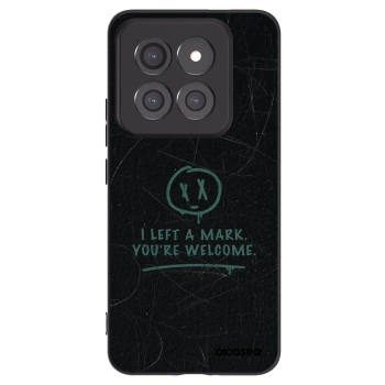 Picasee silikonowe czarne etui na Xiaomi 14 Pro - LEFT A MARK