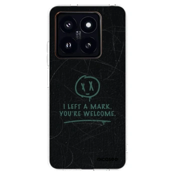 Picasee silikonowe przeźroczyste etui na Xiaomi 14 Pro - LEFT A MARK