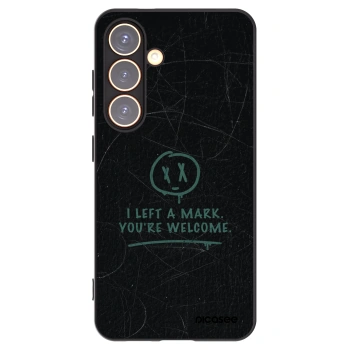 Picasee silikonowe czarne etui na Samsung Galaxy S24 S921B 5G - LEFT A MARK