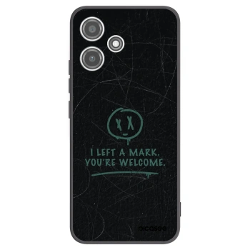 Picasee silikonowe czarne etui na Xiaomi Redmi 12 5G - LEFT A MARK