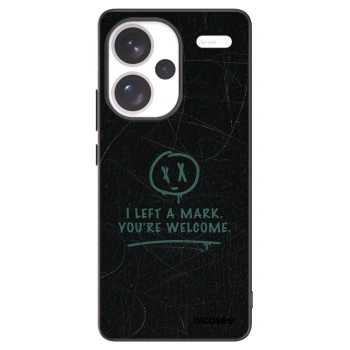 Picasee silikonowe czarne etui na Xiaomi Redmi Note 13 Pro+ 5G - LEFT A MARK
