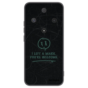 Picasee silikonowe czarne etui na Honor Magic6 Lite 5G - LEFT A MARK