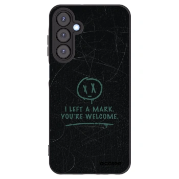 Picasee silikonowe czarne etui na Samsung Galaxy A25 A256B 5G - LEFT A MARK