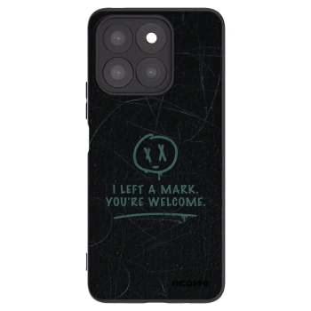 Picasee silikonowe czarne etui na Honor X8b - LEFT A MARK