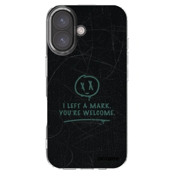 Picasee silikonowe przeźroczyste etui na Apple iPhone 16 - LEFT A MARK