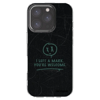 Picasee silikonowe przeźroczyste etui na Apple iPhone 16 Pro - LEFT A MARK