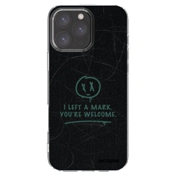 Picasee silikonowe przeźroczyste etui na Apple iPhone 16 Pro Max - LEFT A MARK
